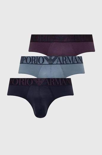 EMPORIO ARMANI Slip Uomo Emporio Armani 3 Pack Cotone Stretch – Comfort Premium e Stile Iconico