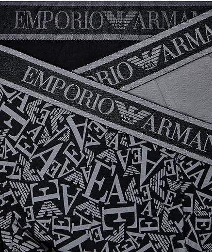 Slip Uomo Emporio Armani in Cotone Stretch Confezione 3 Pezzi