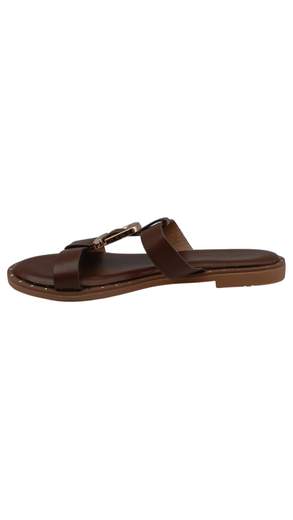 Sandali Donna Bassi con Maxi Fibbia