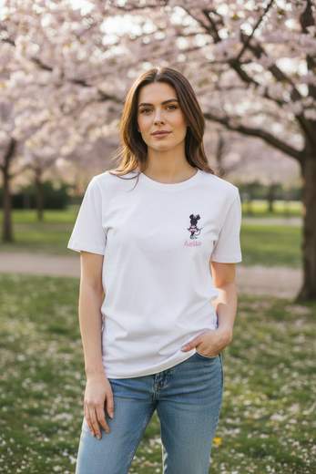 STILL T-Shirt Donna con Stampa Girocollo