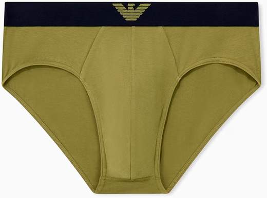 EMPORIO ARMANI Slip Uomo Bi-Pack in Cotone Elasticizzato