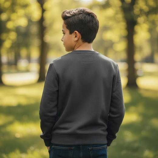 STILL Felpa Junior Oversize con Tasca - Sweatshirt Bambino