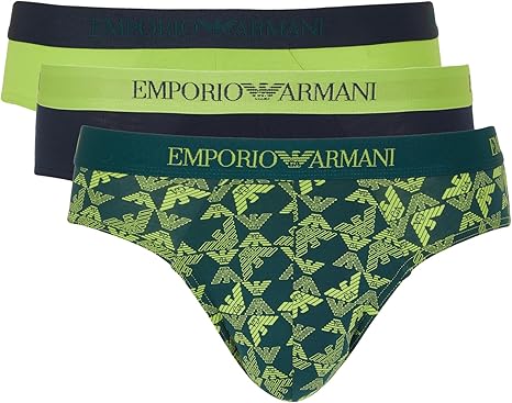 EMPORIO ARMANI Slip Uomo Emporio Armani 3 Pack in Cotone – Comfort Premium e Stile Iconico