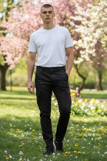 STILL Pantalone Uomo Cargo Slim Fit – Stile Casual Utility