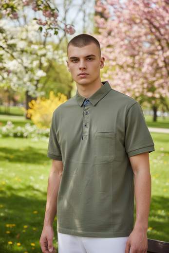 STILL Polo Uomo Manica Corta con Taschino – Stile Casual Elegante