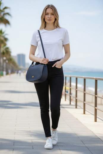 STILL Borsa a Spalla Donna Enrico Coveri – Compatta con Tracolla Regolabile