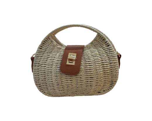 STILL Borsa Donna Intrecciata con Manico e Tracolla
