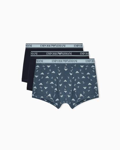 EMPORIO ARMANI Boxer uomo Armani 3 pack: comfort stretch e stile con logo