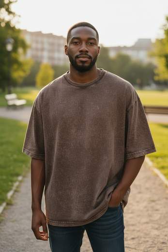STILL T-shirt Oversize Effetto Delavé Uomo