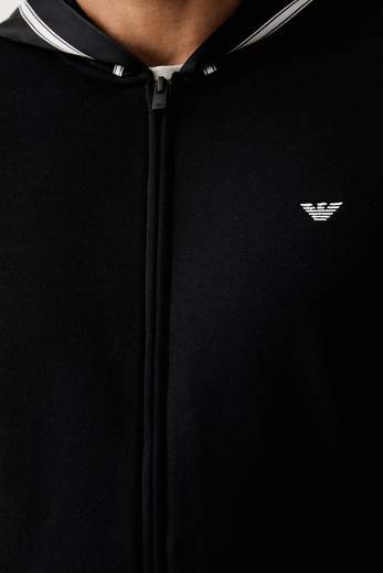 Felpa Uomo Emporio Armani con Cappuccio e Zip