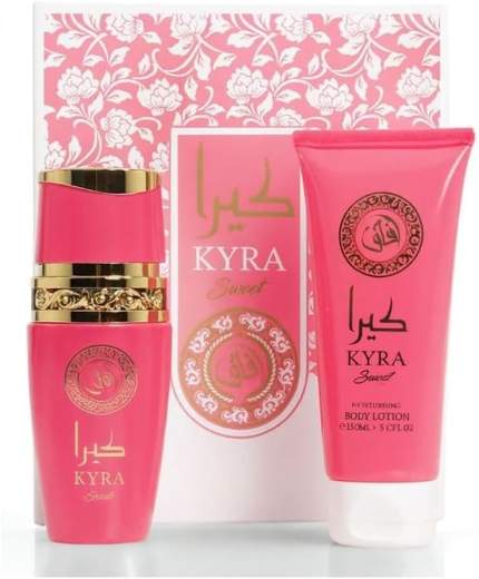 Profumi Arabi Set Profumo Donna AFAQ Kyra Sweet 100ml + Body Lotion 150ml