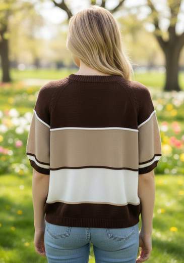 STILL Maglia Donna Mezza Manica in Maglia – Comfort Moderno e Stile Casual Chic