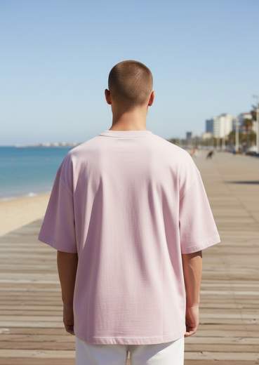STILL T-Shirt Uomo Oversize Basic Girocollo Manica Corta