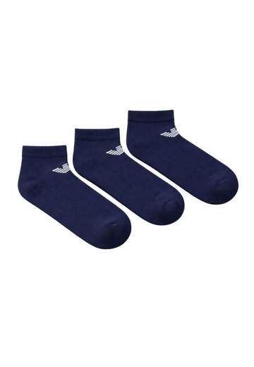 Calzini Uomo Emporio Armani 3 Paia in Cotone Stretch con Logo