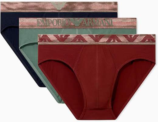 EMPORIO ARMANI Slip Uomo 3 Pack Bold Monogram