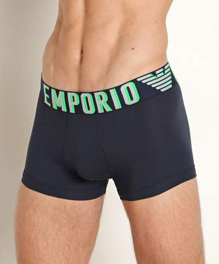 EMPORIO ARMANI Boxer uomo Emporio Armani in cotone stretch con elastico logato