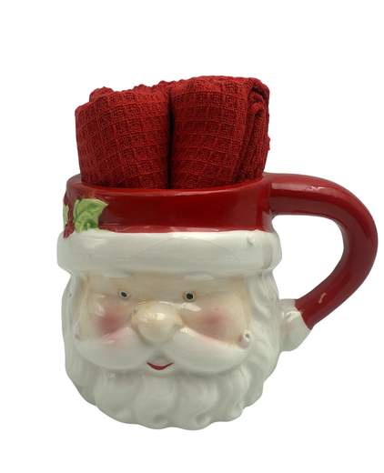 STILL TAZZA BABBO NATALE + STROFINACCIO