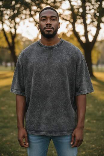 STILL T-shirt Oversize Effetto Delavé Uomo