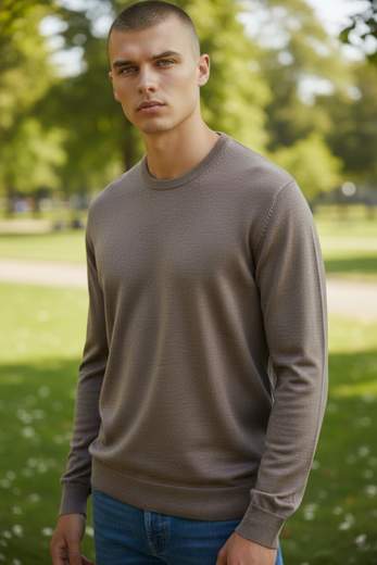 STILL Maglione Uomo Girocollo a Maniche Lunghe