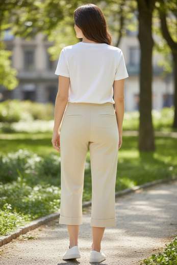 STILL Pantaloni Capri Eleganti e Casual