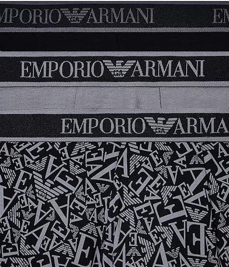 Boxer Uomo Emporio Armani Cotone Stretch Confezione 3 Pezzi