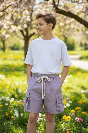 STILL Bermuda Junior Cargo con Coulisse – Shorts Tasche Laterali