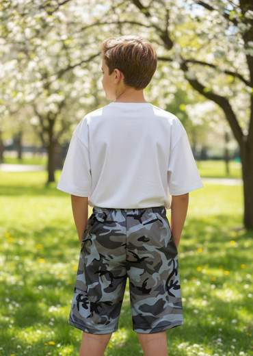 STILL Bermuda Junior Fantasia Mimetica – Shorts Junior Casual Estivi