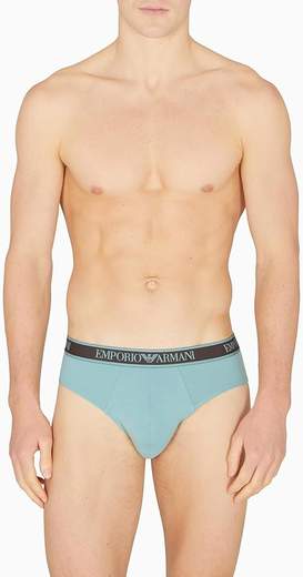 Slip Uomo Emporio Armani in Cotone Stretch Confezione 3 Pezzi