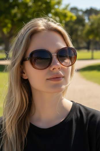 STILL Occhiali da Sole Tondi Donna – Stile Vintage