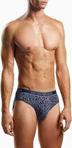 EMPORIO ARMANI Slip Uomo Emporio Armani 3 Pack in Cotone Stretch – Comfort e Stile Iconico