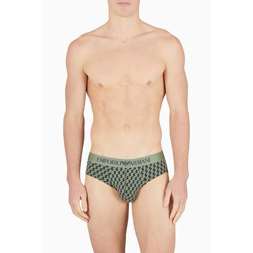 EMPORIO ARMANI Slip Uomo Emporio Armani in Cotone Stretch – Confezione Bipack Comfort e Stile Iconico