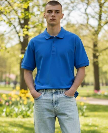 STILL Polo Uomo Manica Corta – Slim Basic Eleganza Casual