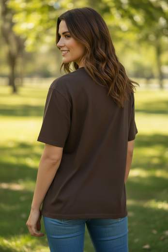 STILL T-Shirt Donna con Scritta Frontale e Vestibilità Oversize