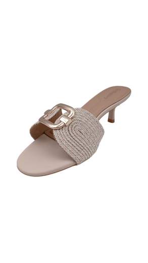 STILL Sandali Mule Donna con Tacco Kitten e Fibbia Decorativa