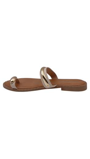 Sandali Infradito Donna con Dettaglio Metallico