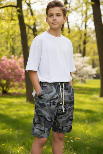 STILL Bermuda Junior Fantasia Mimetica – Shorts Junior Casual Estivi