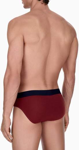 Emporio Armani Slip Uomo Bi-Pack da 2 in Cotone Elasticizzato con Logo
