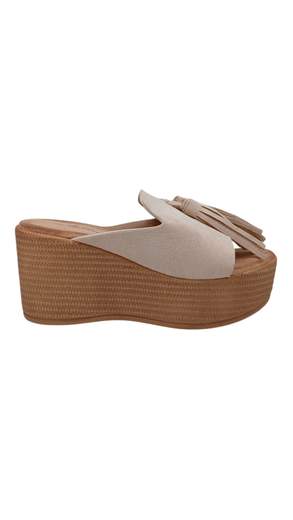 Sabot Donna con Zeppa e Nappine