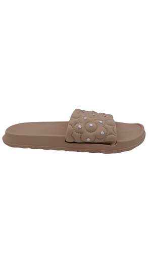 Ciabatte Donna Comfort con Dettagli Gioiello e Design Imbottito