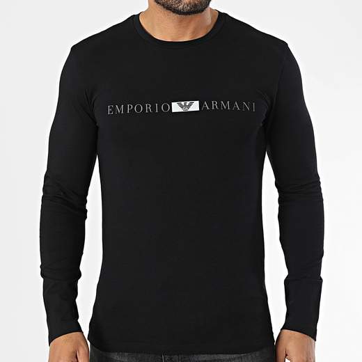 EMPORIO ARMANI T-shirt uomo Emporio Armani manica lunga cotone elasticizzato regular fit