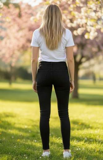 STILL Jeans Skinny Elasticizzati a Vita Media – Pantaloni Slim Fit