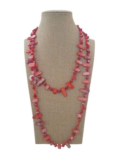STILL Collana Donna Lunga Multistrato con Perline Colorate