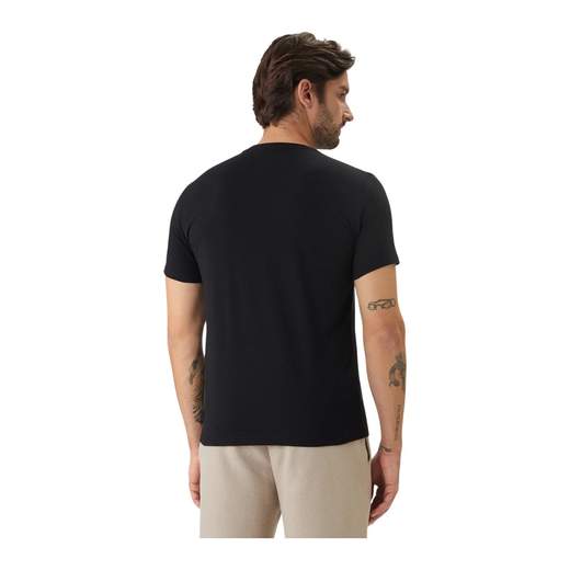 EMPORIO ARMANI T-shirt uomo in cotone stretch con logo e inserto spalla