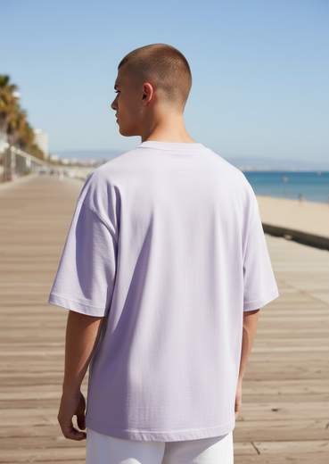 STILL T-Shirt Uomo Oversize Basic Girocollo Manica Corta
