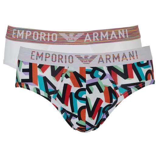 Slip Uomo Emporio Armani Cotone Stretch Confezione 2 Pezzi