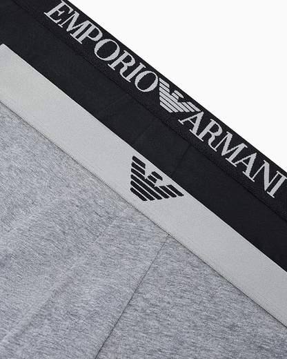 EMPORIO ARMANI Boxer Uomo Bi-Pack in Cotone Elasticizzato