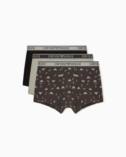 EMPORIO ARMANI Boxer uomo Armani 3 pack: comfort stretch e stile con logo