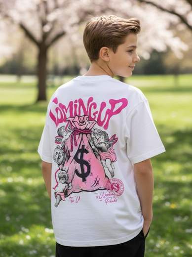 STILL T-shirt Junior Stampa Grafica Posteriore – Maglietta Oversize