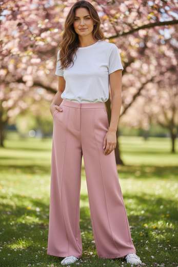 STILL Pantalone Palazzo Elegante – Linea Fluida e Comfort Moderno