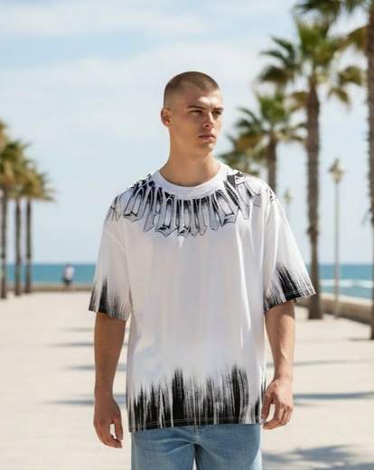 STILL T-Shirt Uomo Oversize Streetwear Gothic Fade